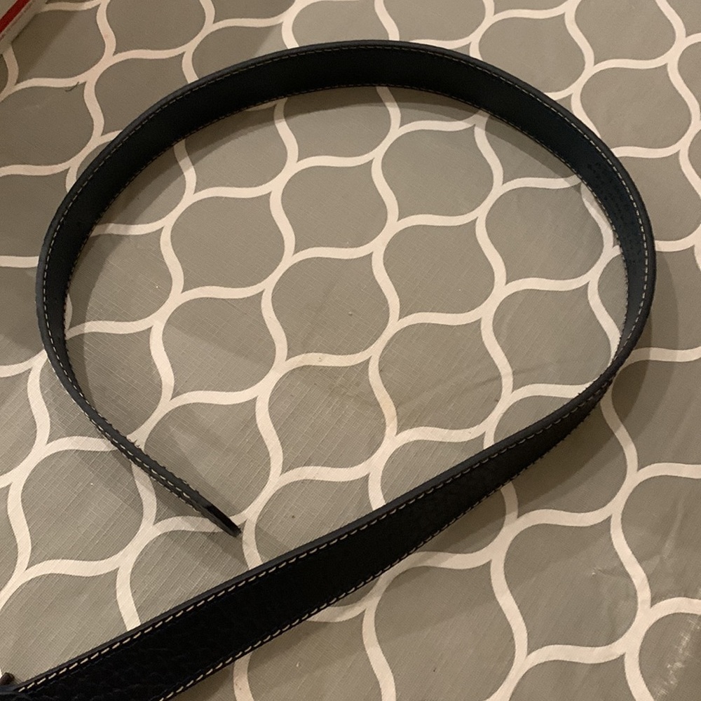 Arturo Calle navy leather belt Colombian brand NWT size 36 - Picture 4 of 10